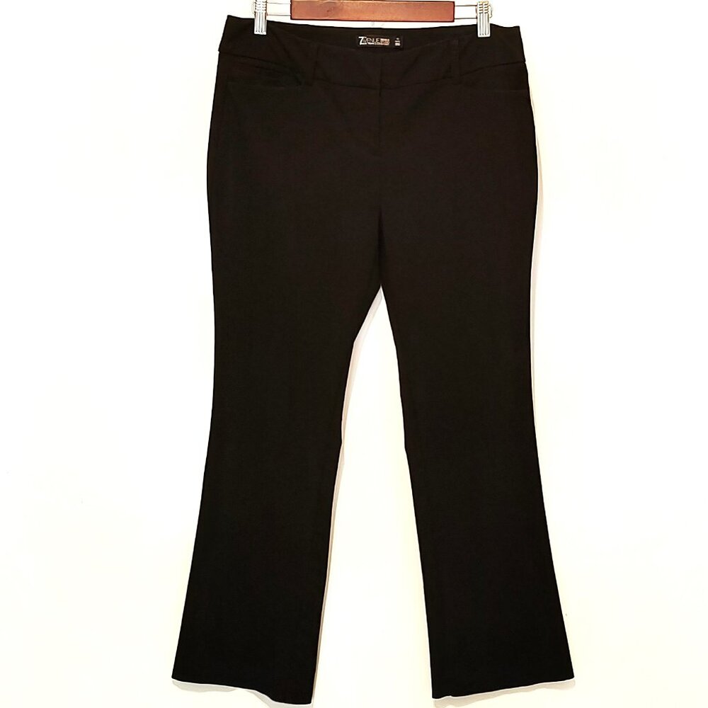 7th Ave New York & Company Black Straight Leg Dress Pants in Size 12 Petite